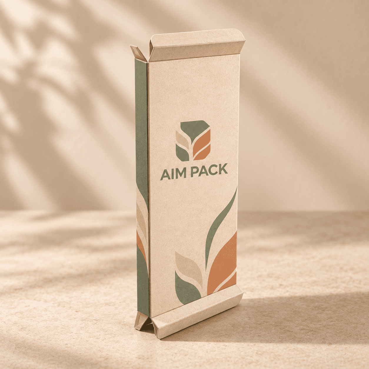 Tuck end slim box · Same panel tuck