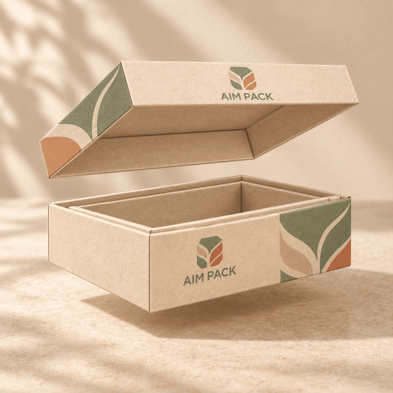 Lid and bottom box · Double wall and 3/4 height lid
