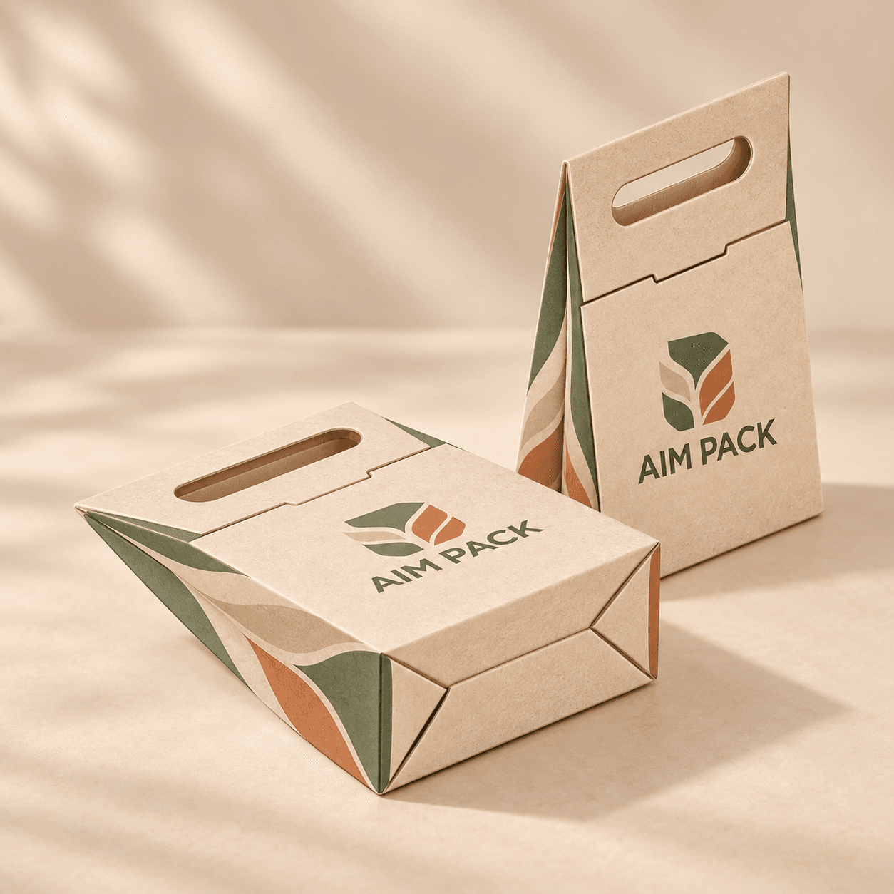Gable bag box · Closed 1-2-3 bottom