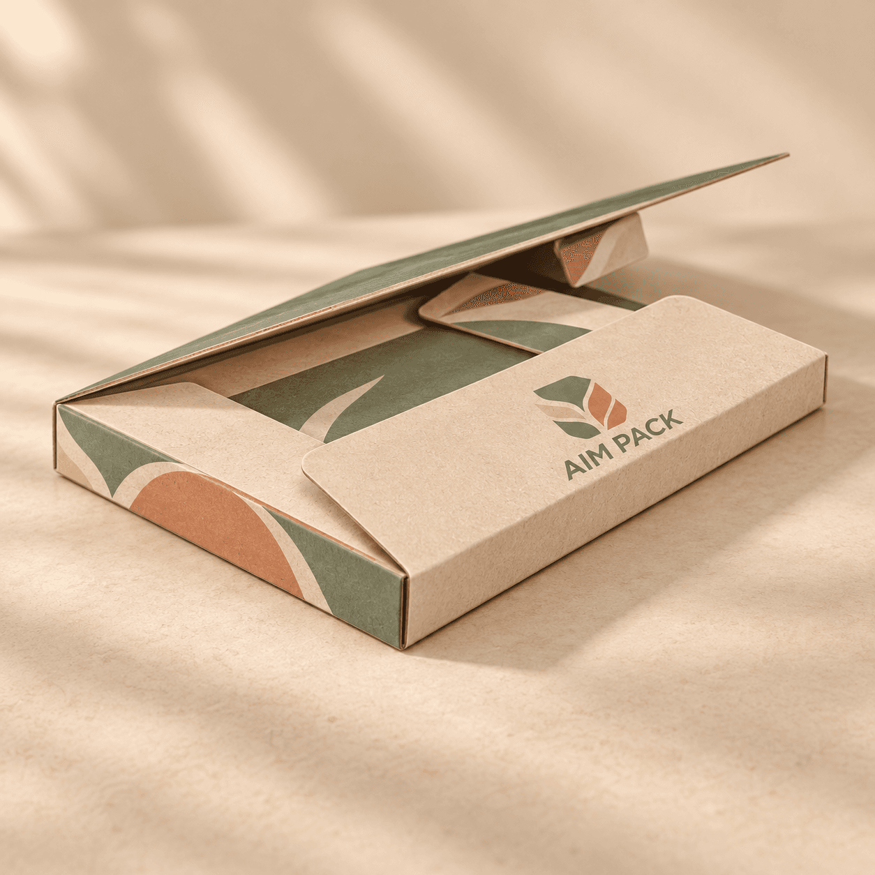 Envelope capacitive · With spine and overlapping flaps